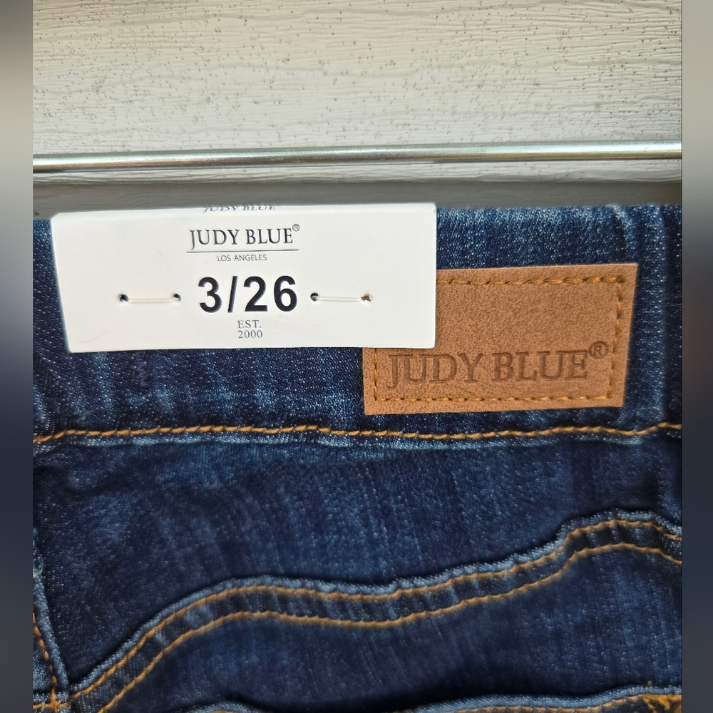 Judy Blue Dark Wash Skinny Jeans High Waist Size 3/26 - Picture 6 of 11